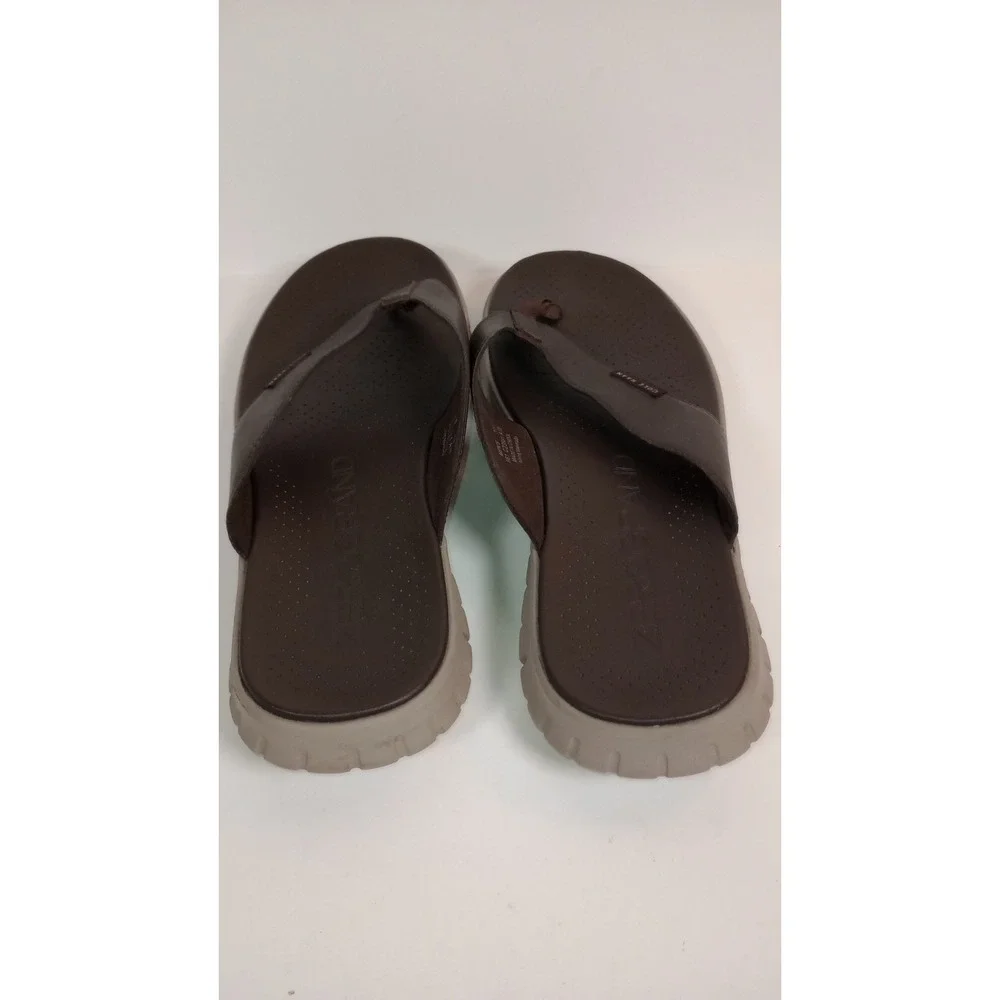 Cole Haan Zerogrand Thong Sandals Brown Leather Mens 10M C23981
